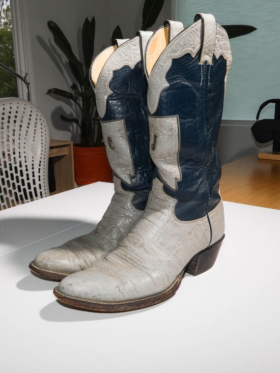 True Vintage 70\'s Justin Leather Custom Western Cowboy Boots USA main image 8